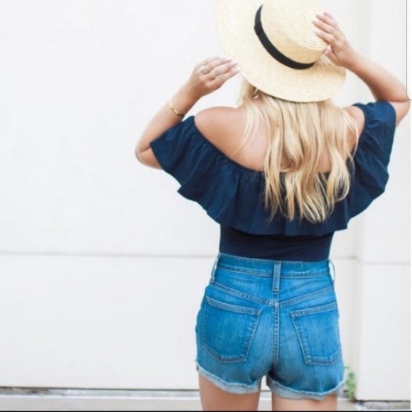 *sold* J. Crew Bodysuit Off Shoulder - Picture 3 of 9